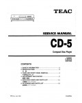Сервисная инструкция Teac CD-5