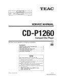 Сервисная инструкция TEAC CD-P1260