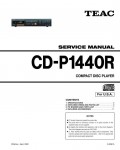 Сервисная инструкция Teac CD-P1440R