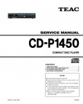 Сервисная инструкция Teac CD-P1450