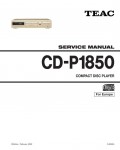 Сервисная инструкция Teac CD-P1850