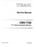 Сервисная инструкция Teac CMV1760