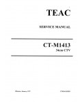 Сервисная инструкция Teac CT-M1413