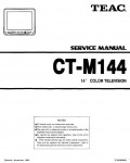 Сервисная инструкция Teac CT-M144