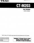 Сервисная инструкция Teac CT-M203