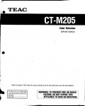 Сервисная инструкция Teac CT-M205