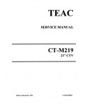 Сервисная инструкция Teac CT-M219