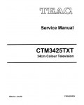 Сервисная инструкция Teac CT-M3425TXT