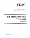 Сервисная инструкция Teac CT-M3497