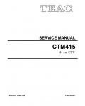 Сервисная инструкция Teac CT-M415