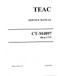 Сервисная инструкция Teac CT-M4897
