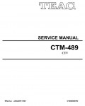 Сервисная инструкция Teac CT-M489ST