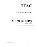 Сервисная инструкция Teac CT-M5101, CT-M5102