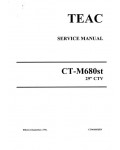 Сервисная инструкция Teac CT-M680ST