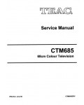 Сервисная инструкция Teac CT-M685
