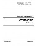 Сервисная инструкция Teac CT-M805SV