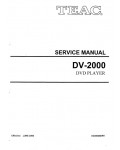 Сервисная инструкция Teac DV-2000