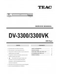Сервисная инструкция Teac DV-3300, DV-3300VK