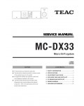 Сервисная инструкция Teac MC-DX33
