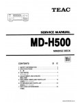 Сервисная инструкция TEAC MD-H500