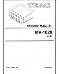Сервисная инструкция Teac MV-1020