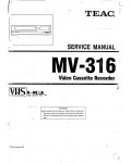 Сервисная инструкция Teac MV-316