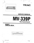 Сервисная инструкция Teac MV-339P