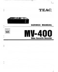 Сервисная инструкция Teac MV-400