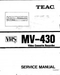 Сервисная инструкция Teac MV-430