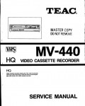 Сервисная инструкция Teac MV-440