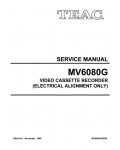 Сервисная инструкция Teac MV-6080G
