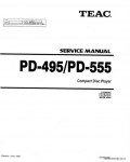 Сервисная инструкция TEAC PD-495, 555