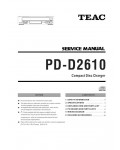 Сервисная инструкция Teac PD-D2610