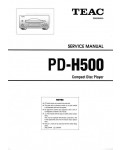 Сервисная инструкция Teac PD-H500