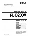 Сервисная инструкция Teac PL-D200V
