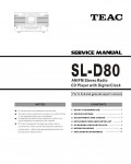 Сервисная инструкция Teac SL-D80