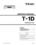 Сервисная инструкция Teac T-1D