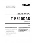 Сервисная инструкция Teac T-R610DAB