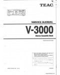 Сервисная инструкция TEAC V-3000