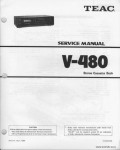 Сервисная инструкция TEAC V-480
