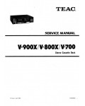 Сервисная инструкция Teac V-700, V-800X, V-900X