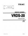 Сервисная инструкция Teac VRDS-20