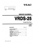 Сервисная инструкция Teac VRDS-25