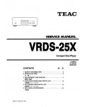 Сервисная инструкция Teac VRDS-25X