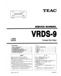 Сервисная инструкция Teac VRDS-9