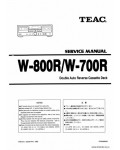 Сервисная инструкция TEAC W-700R, 800R