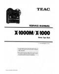 Сервисная инструкция Teac X-1000, X-1000M