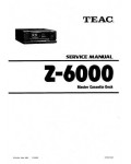 Сервисная инструкция Teac Z-6000