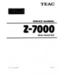 Сервисная инструкция Teac Z-7000