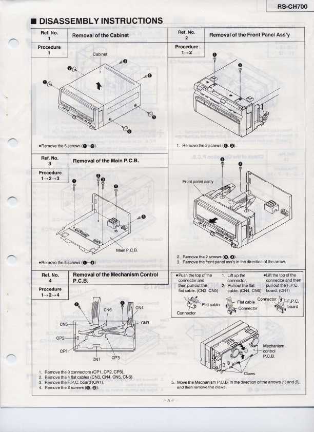 Сервисная инструкция Technics RS-CH700